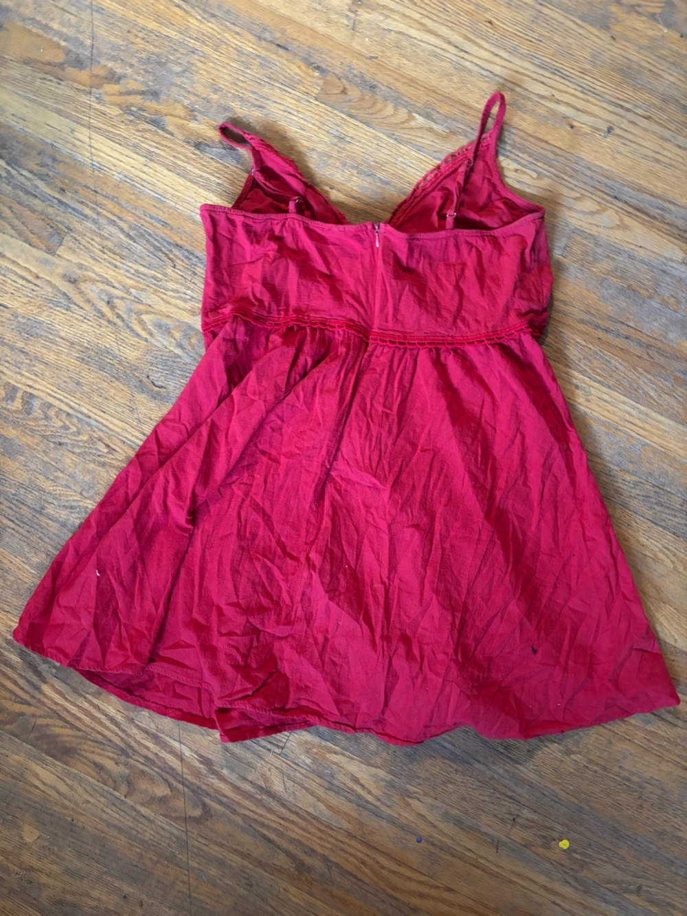 Vintage Red Mini Dress - Picture 2 of 2